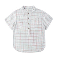 Rylee and Cru Light Blue Plaid Mason Shirt