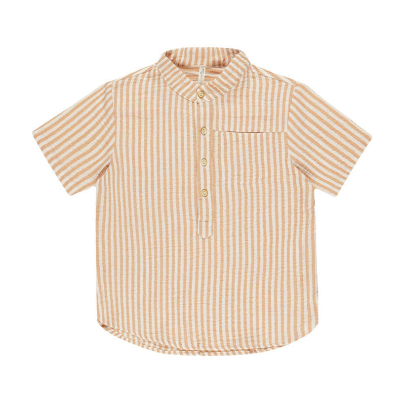 Rylee and Cru Grapefruit Stripe Mason Shirt