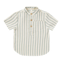 Rylee and Cru Ocean-Stripe Mason Shirt - Ocean Stripe