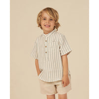 Rylee and Cru Ocean-Stripe Mason Shirt - Ocean Stripe