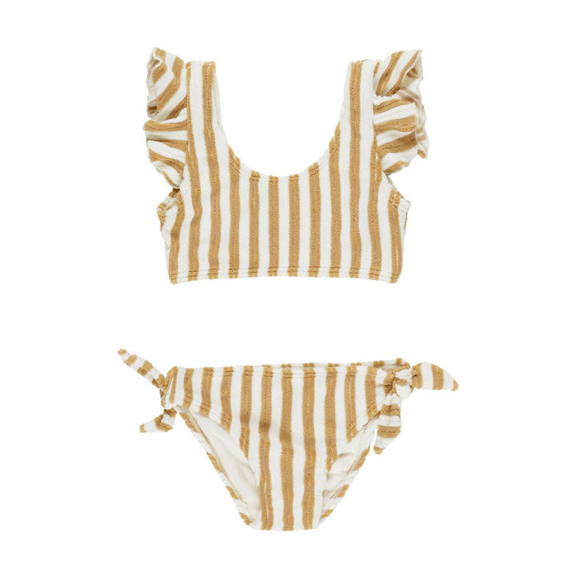 Rylee and Cru Marigold Stripe Ojai Bikini