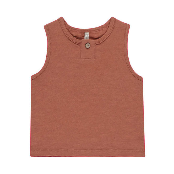 Rylee and Cru Poppy Jersey Button Tank
