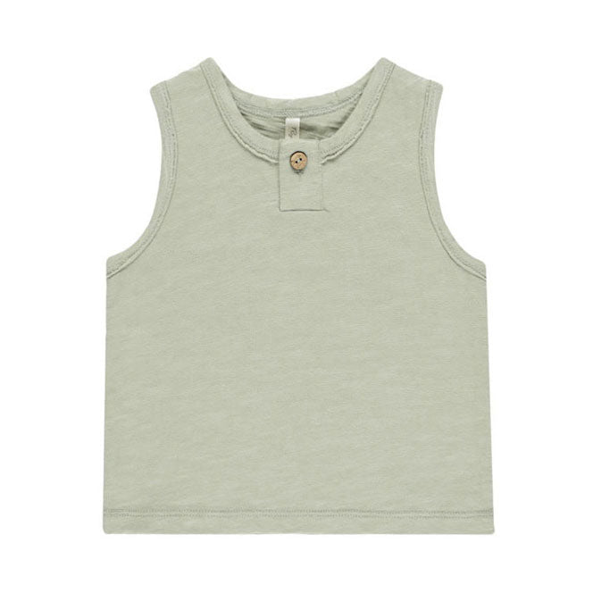 Rylee and Cru Sage Jersey Button Tank