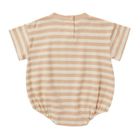 Rylee and Cru Apricot Stripe Relaxed Bubble Romper