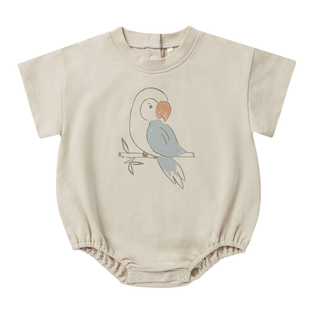 Rylee and Cru Dove Relaxed Bubble Romper - Parrot