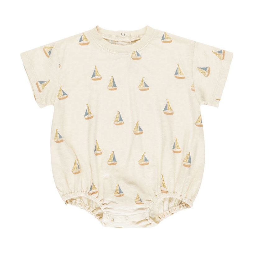 Rylee and Cru Sailboats Relaxed Bubble Romper