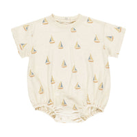 Rylee and Cru Sailboats Relaxed Bubble Romper