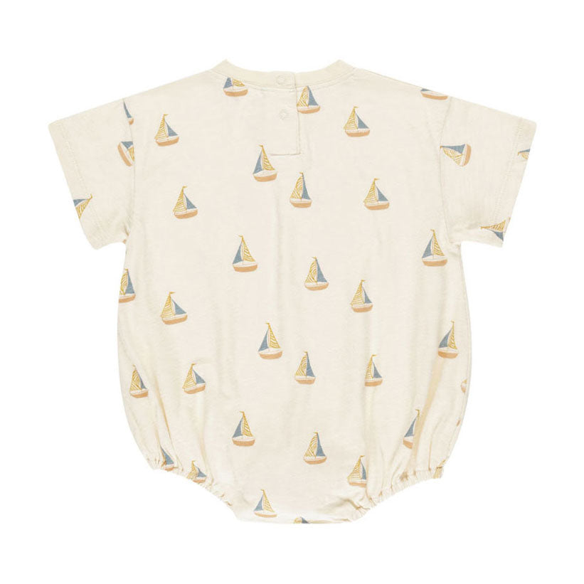 Rylee and Cru Sailboats Relaxed Bubble Romper