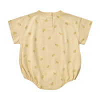 Rylee and Cru Yellow Relaxed Bubble Romper - Pineapple