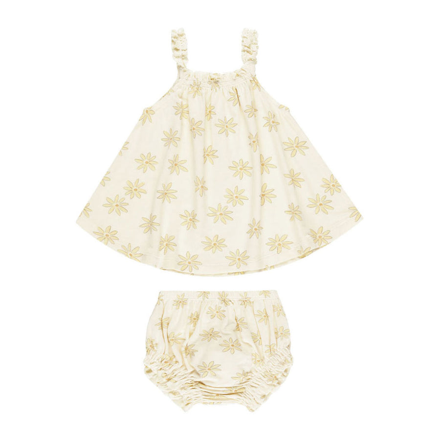 Rylee and Cru Daisies Swing Top + Bloomer Set