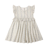 Rylee and Cru  Natural Blue Floral Brielle Dress