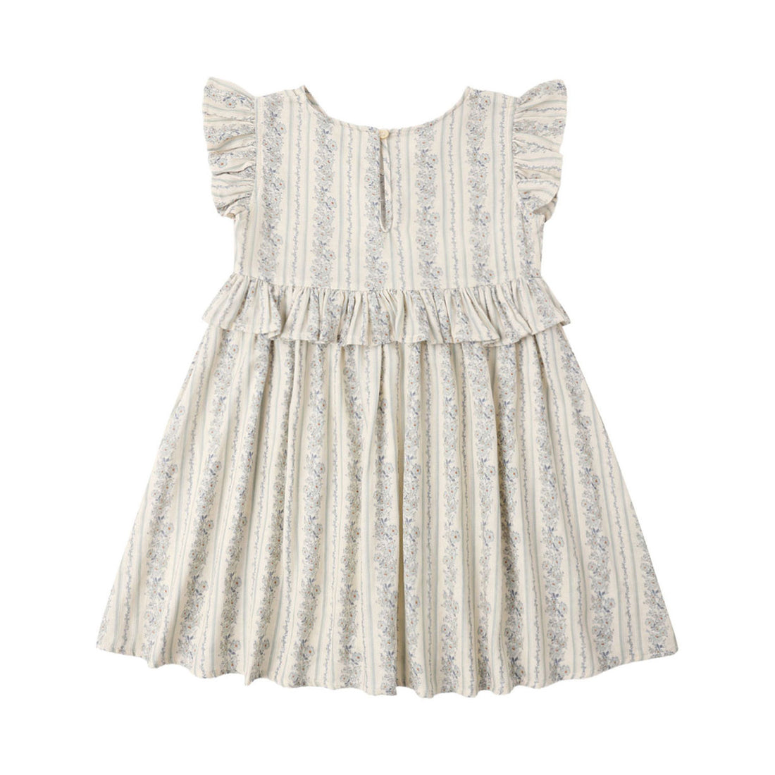 Rylee and Cru  Natural Blue Floral Brielle Dress