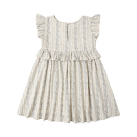 Rylee and Cru  Natural Blue Floral Brielle Dress