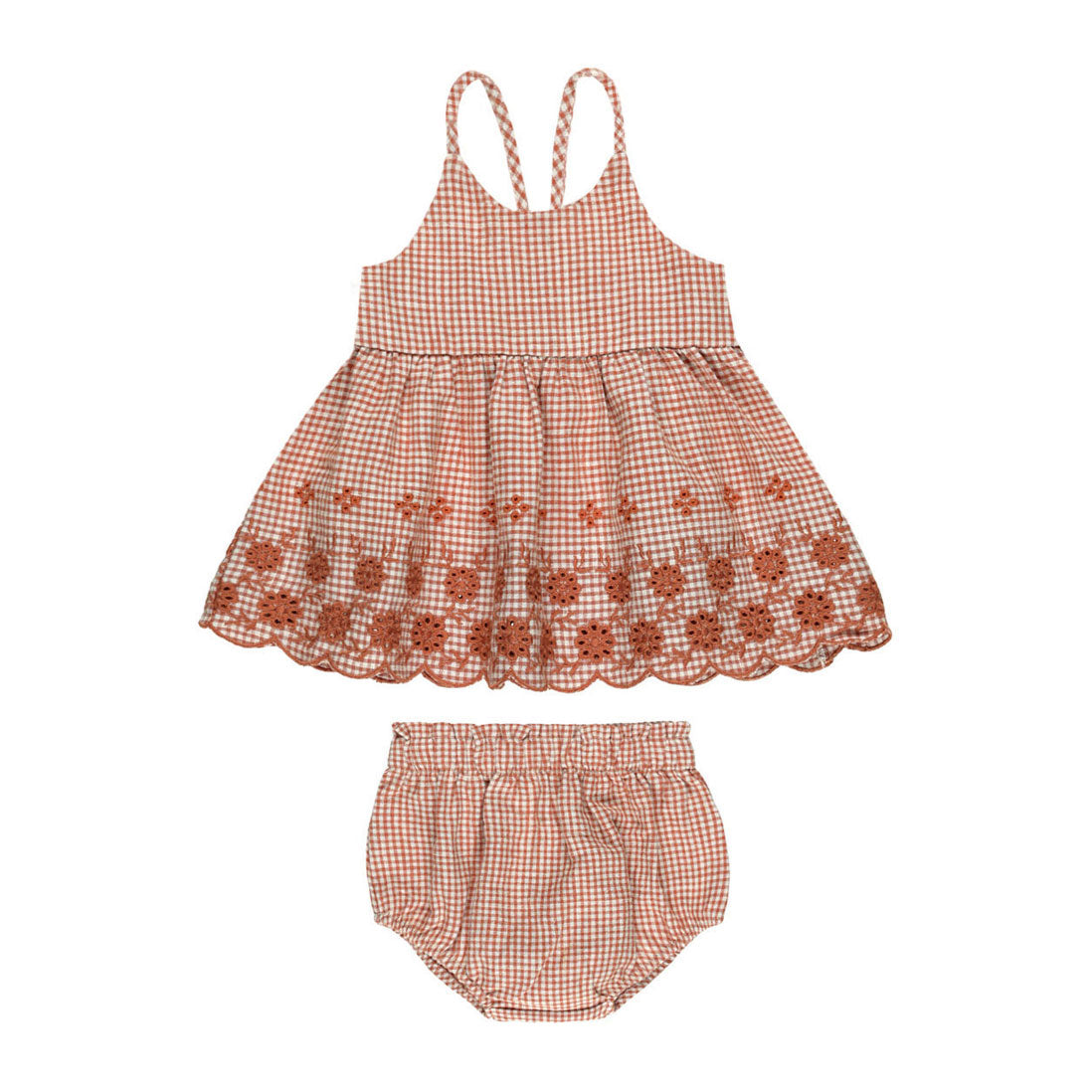 Rylee and Cru Poppy Gingham Zenni Set