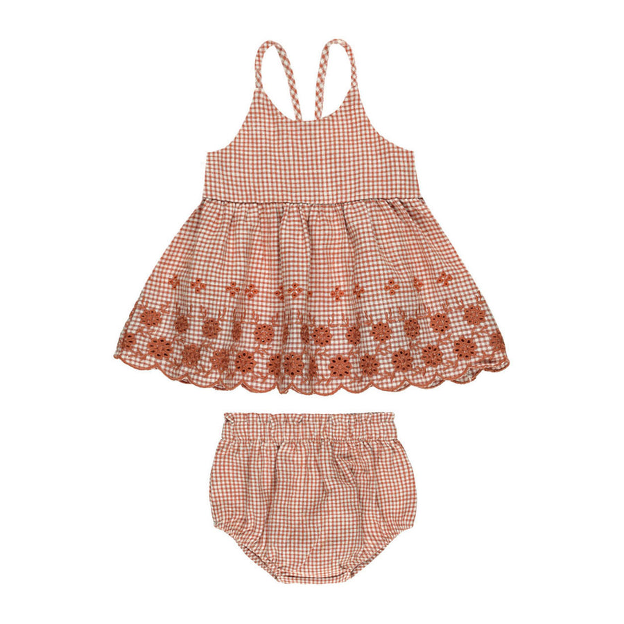 Rylee and Cru Poppy Gingham Zenni Set