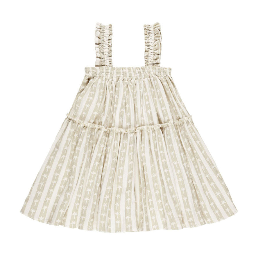 Rylee and Cru Palm Stripe Cicily Dress