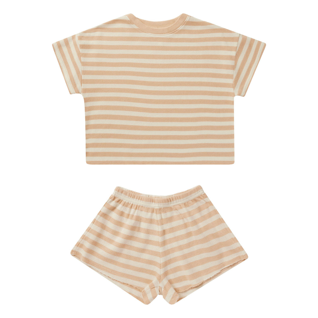 Rylee and Cru Apricot Stripe Summer Waffle Set