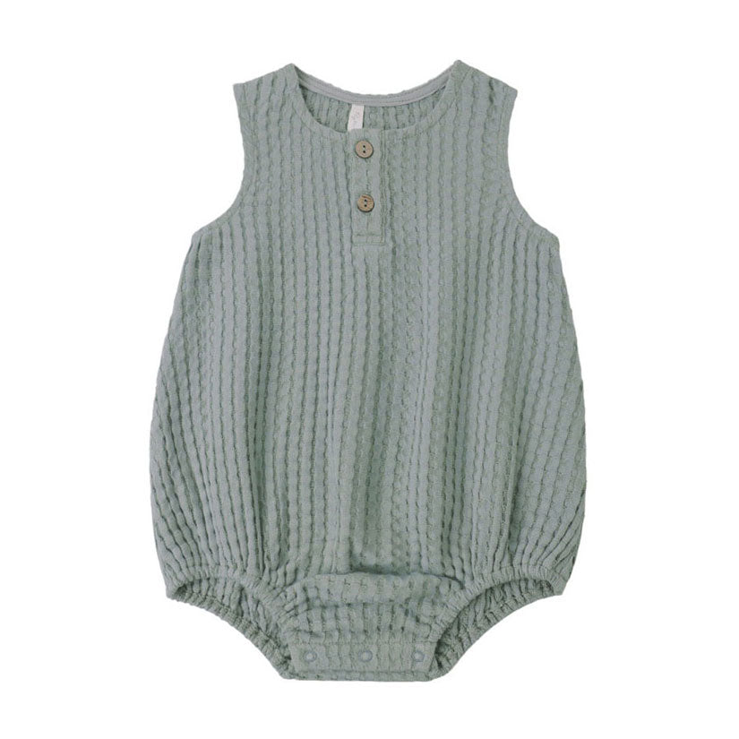 Rylee and Cru  Sea Green Beau Romper