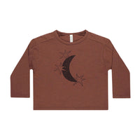 Rylee and Cru Moon Long Sleeve Paneled Tee