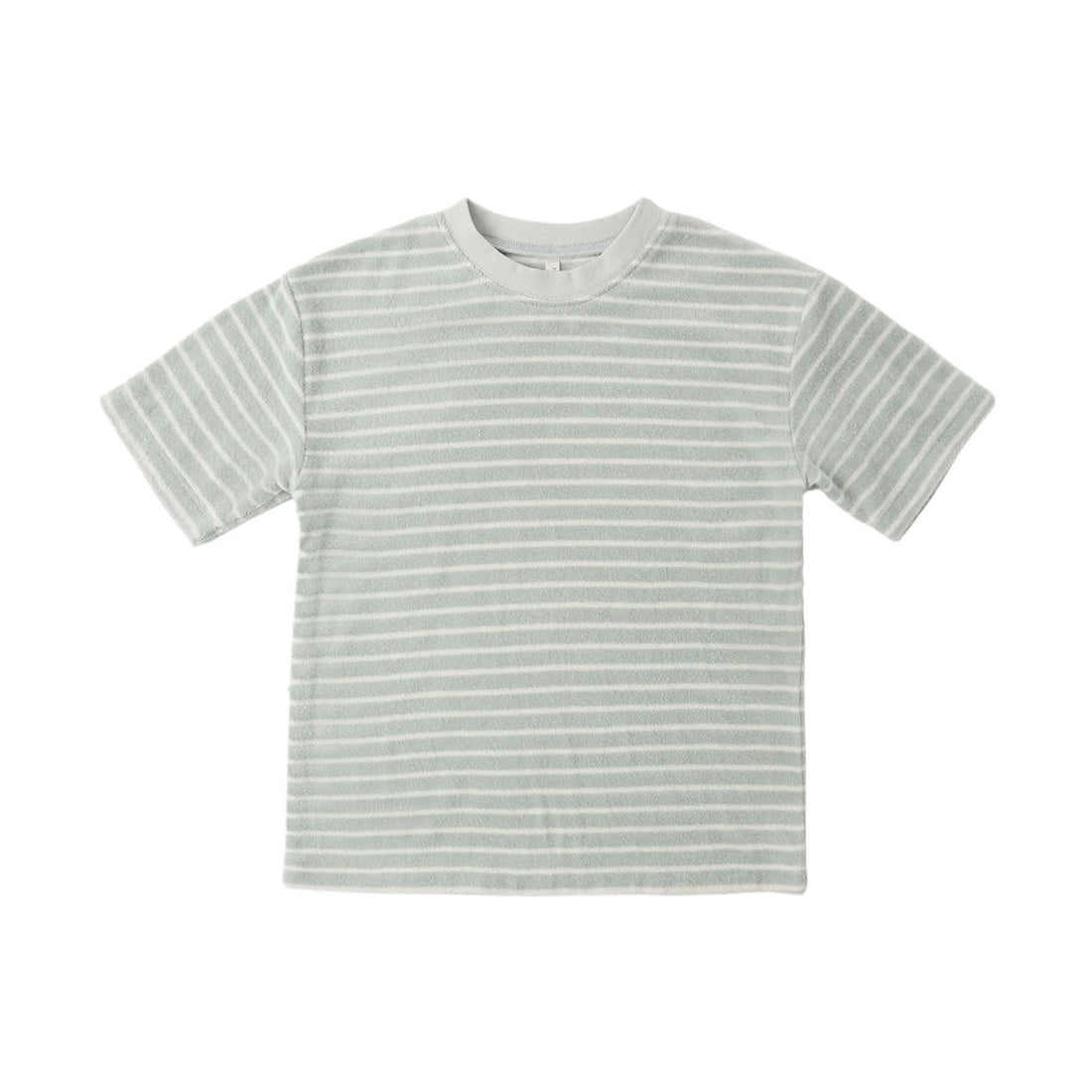 Rylee and Cru  Seafoam Stripe Terry Relaxed Tee