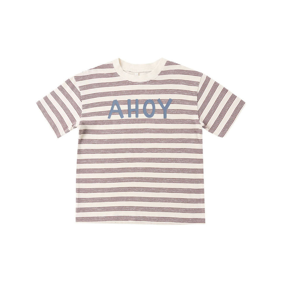 Rylee and Cru  Brown Ahoy Relaxed Tee