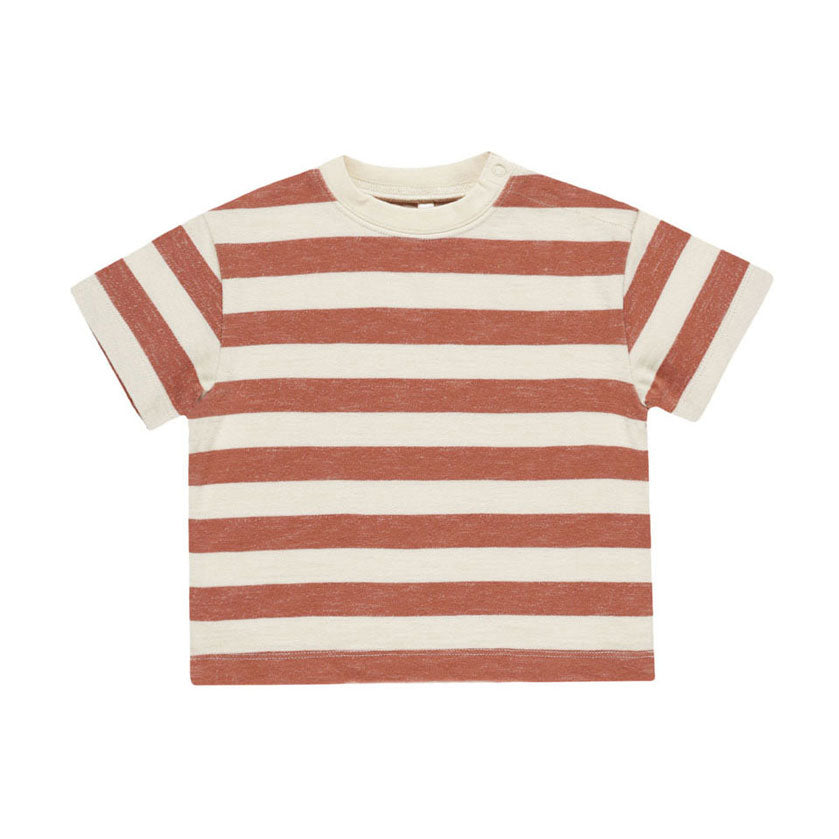 Rylee and Cru Poppy Stripe Relaxed Tee
