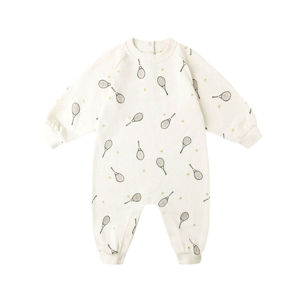 Rylee and Cru Natural Tennis Raglan Jumpsuit