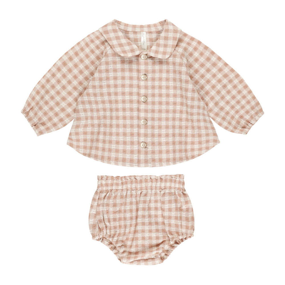 Rylee and Cru Pink Gingham Nellie Set
