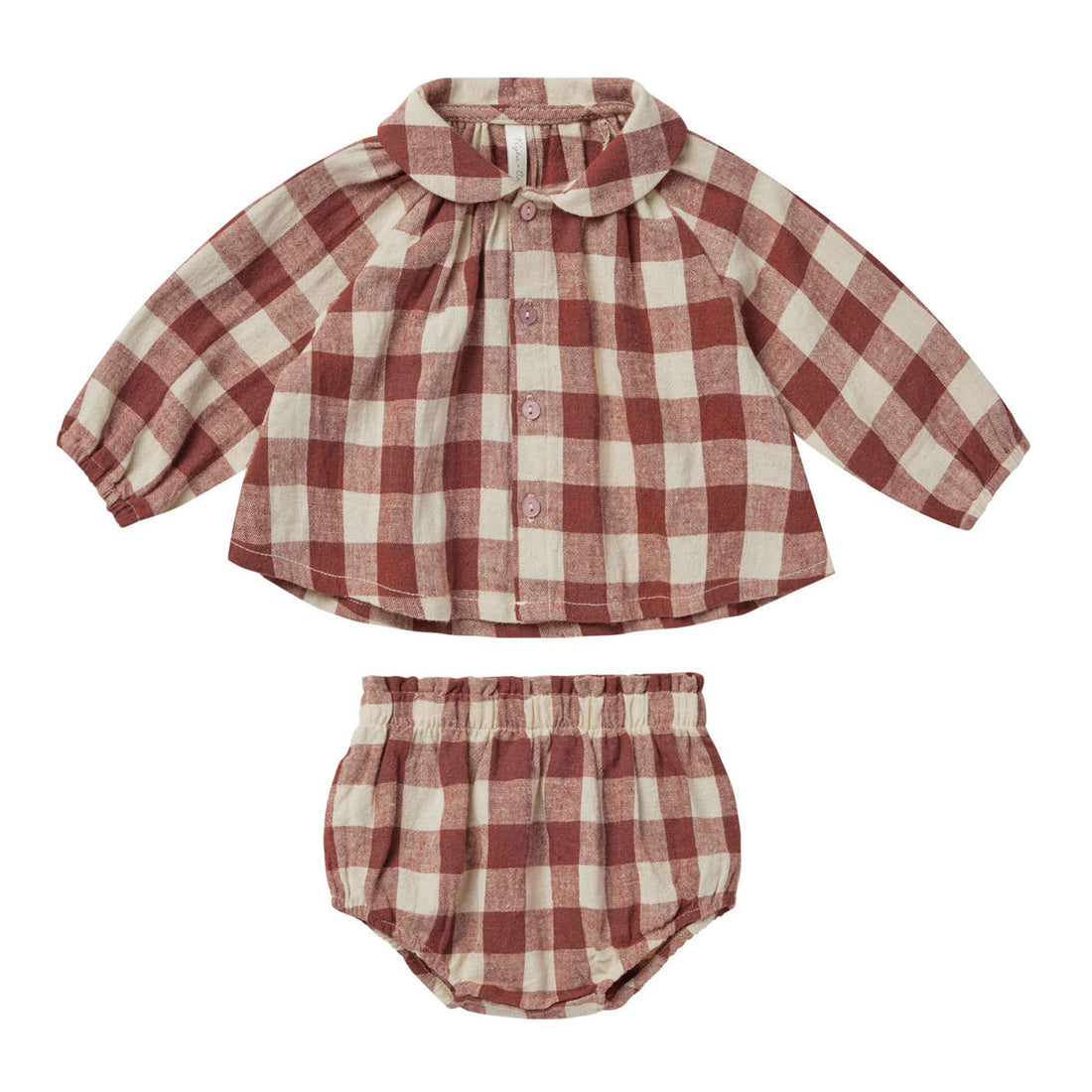 Rylee and Cru Ruby Plaid Nellie Set