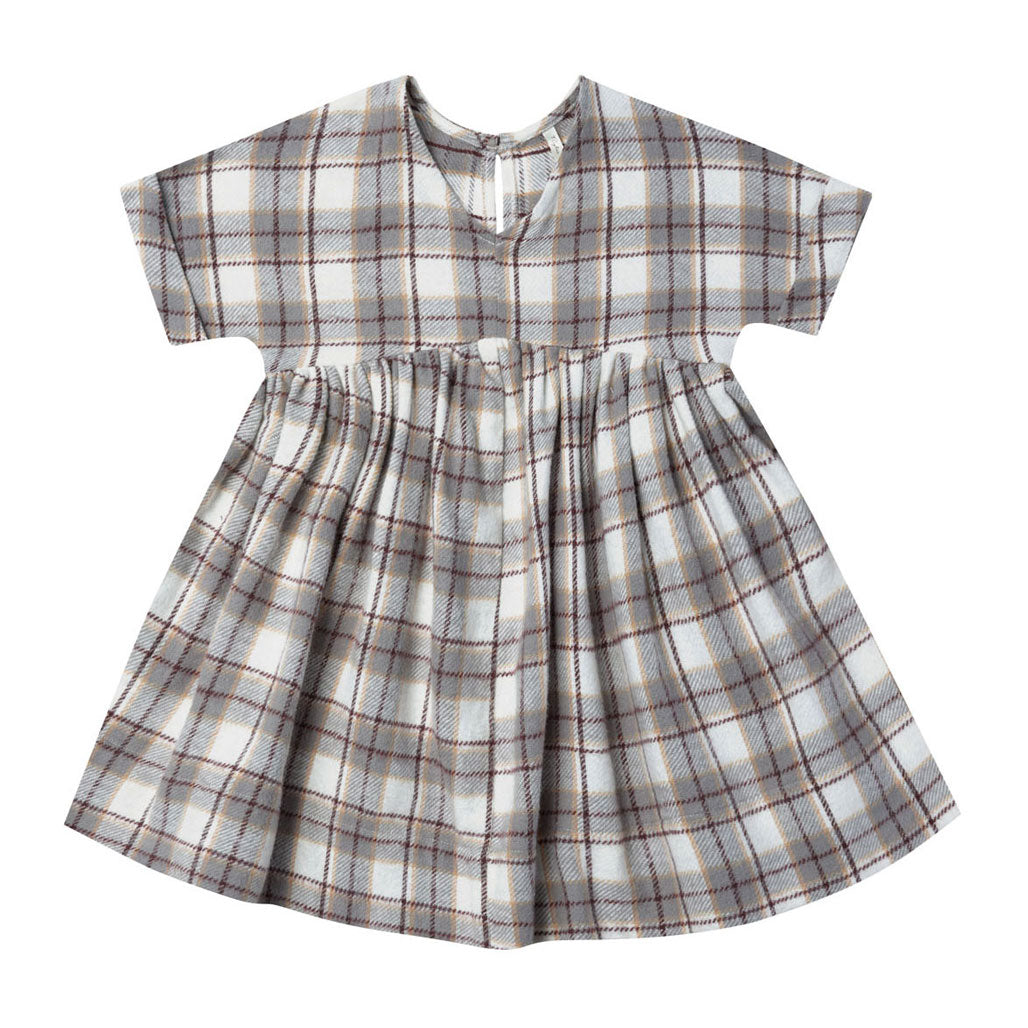 Rylee and Cru Blue Flannel Maxwell Dress