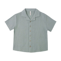 Rylee and Cru  Sea Green Lapel Collar Shirt