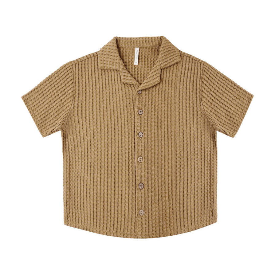 Rylee and Cru  Ocre Lapel Collar Shirt
