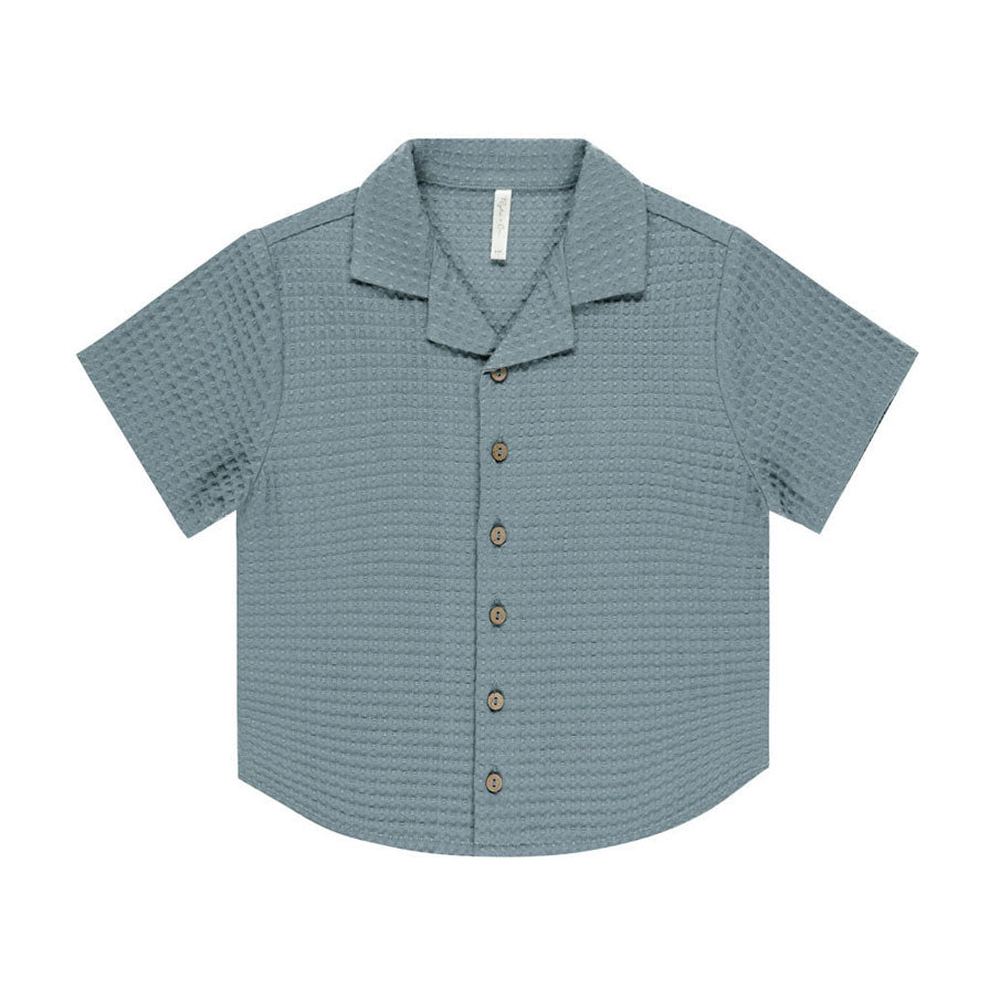 Rylee and Cru Ocean Lapel Collared Shirt