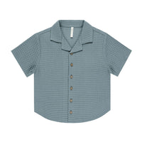 Rylee and Cru Ocean Lapel Collared Shirt