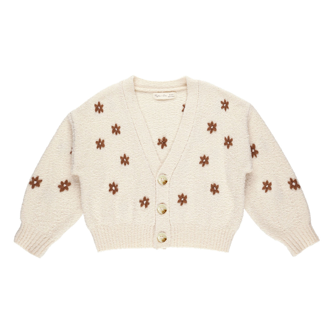 Rylee and Cru Flowers Boxy Crop Cardigan