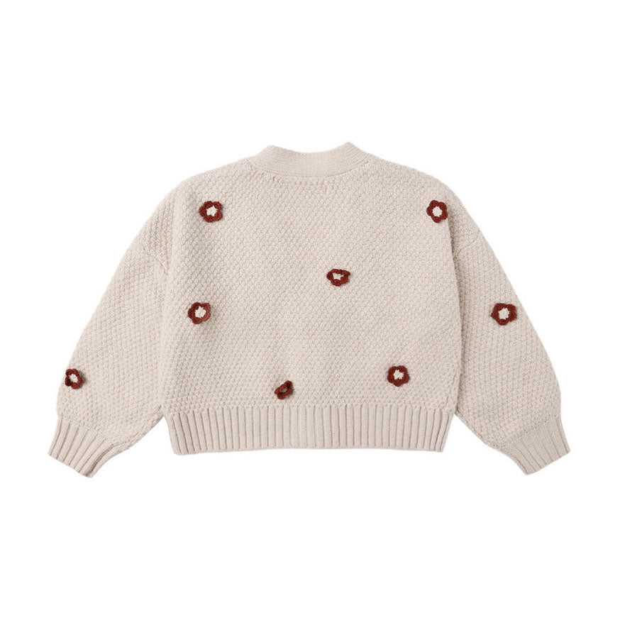 Rylee and Cru Ruby Daisy Boxy Crop Cardigan