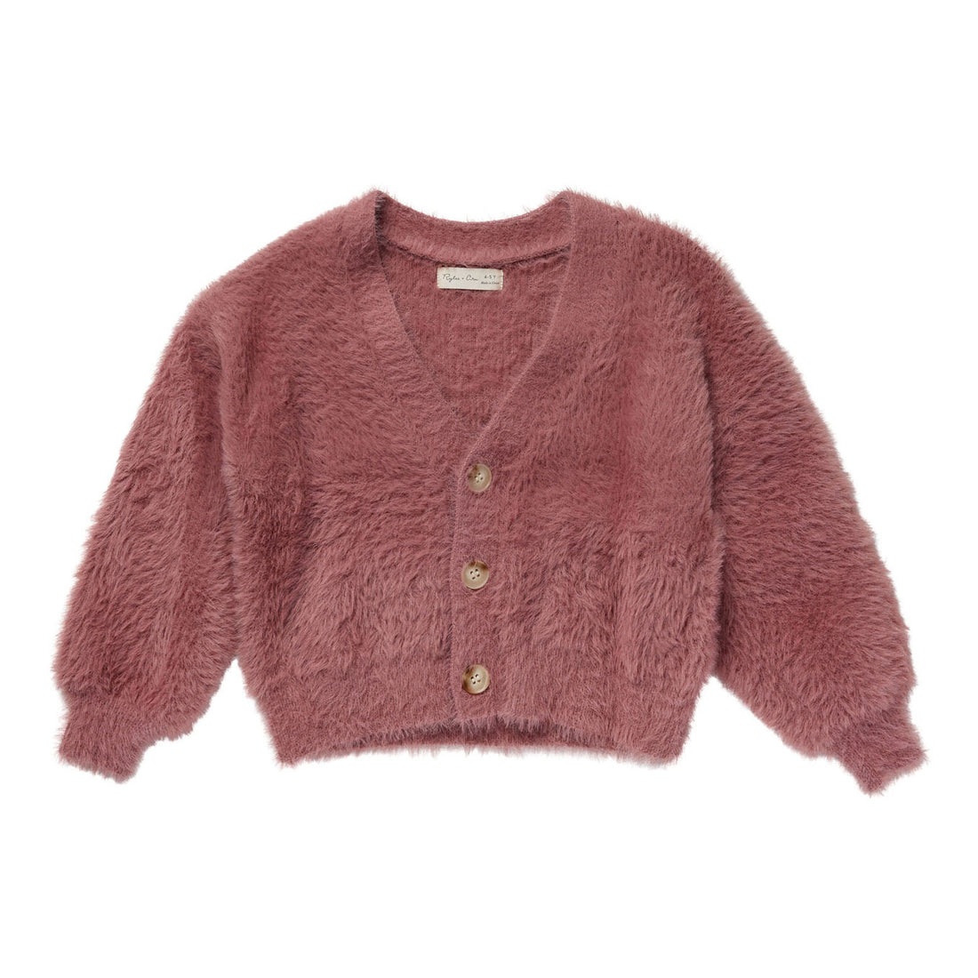 Rylee and Cru Raspberry Boxy Crop Cardigan