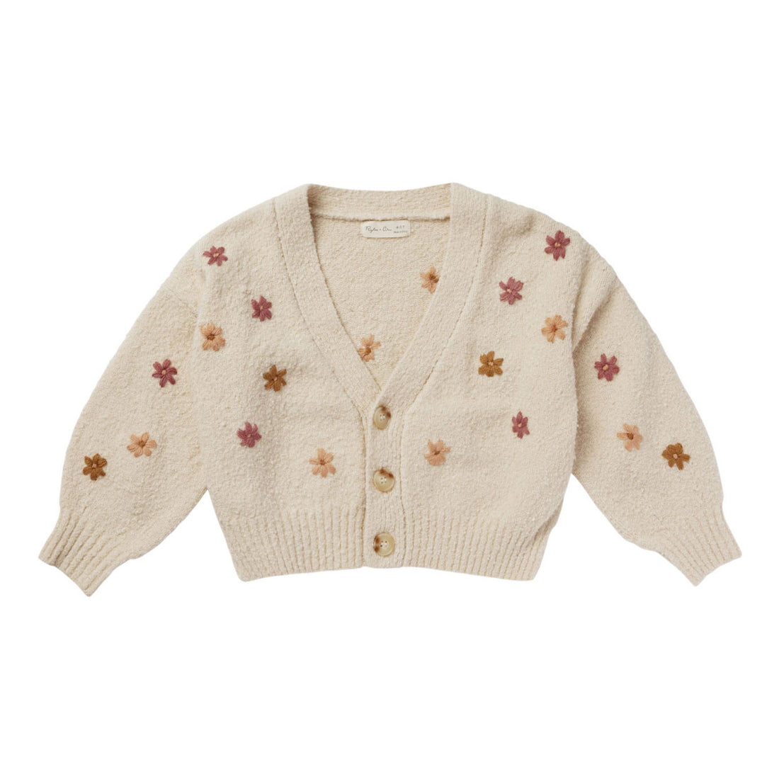 Rylee and Cru Fall Flowers Boxy Crop Cardigan