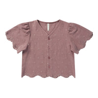 Rylee and Cru Mulberry Cleo Top - Mulberry Daisy