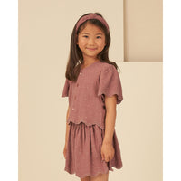 Rylee and Cru Mulberry Cleo Top - Mulberry Daisy