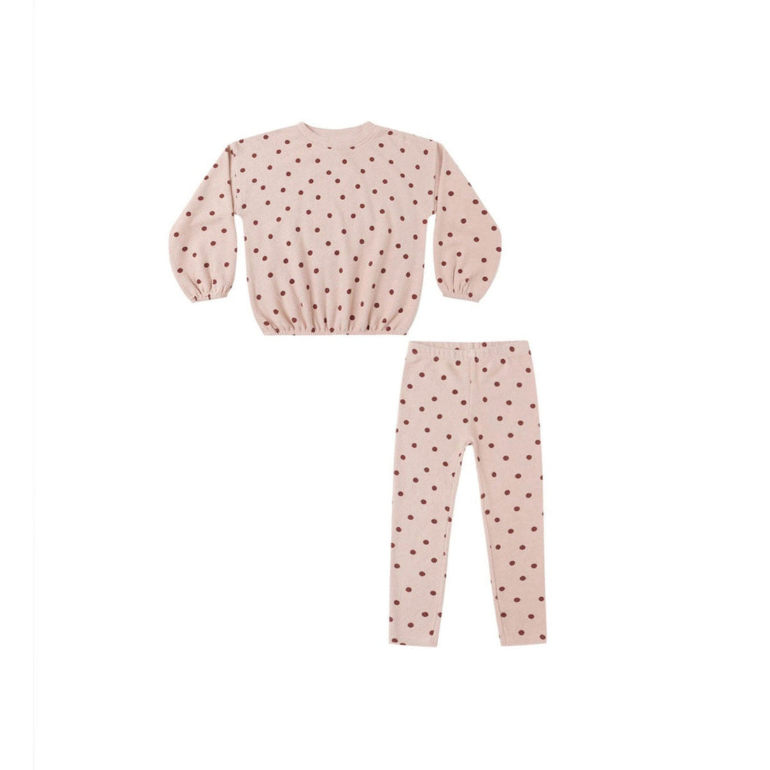 Rylee and Cru Polka Dot Spongey Knit Set