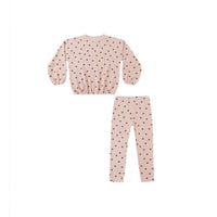 Rylee and Cru Polka Dot Spongey Knit Set