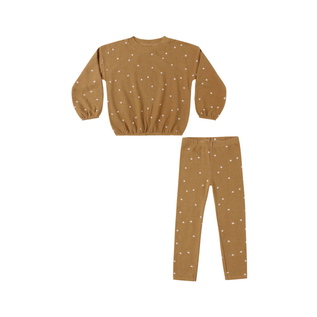 Rylee and Cru Golden Stars Spongey Knit Set