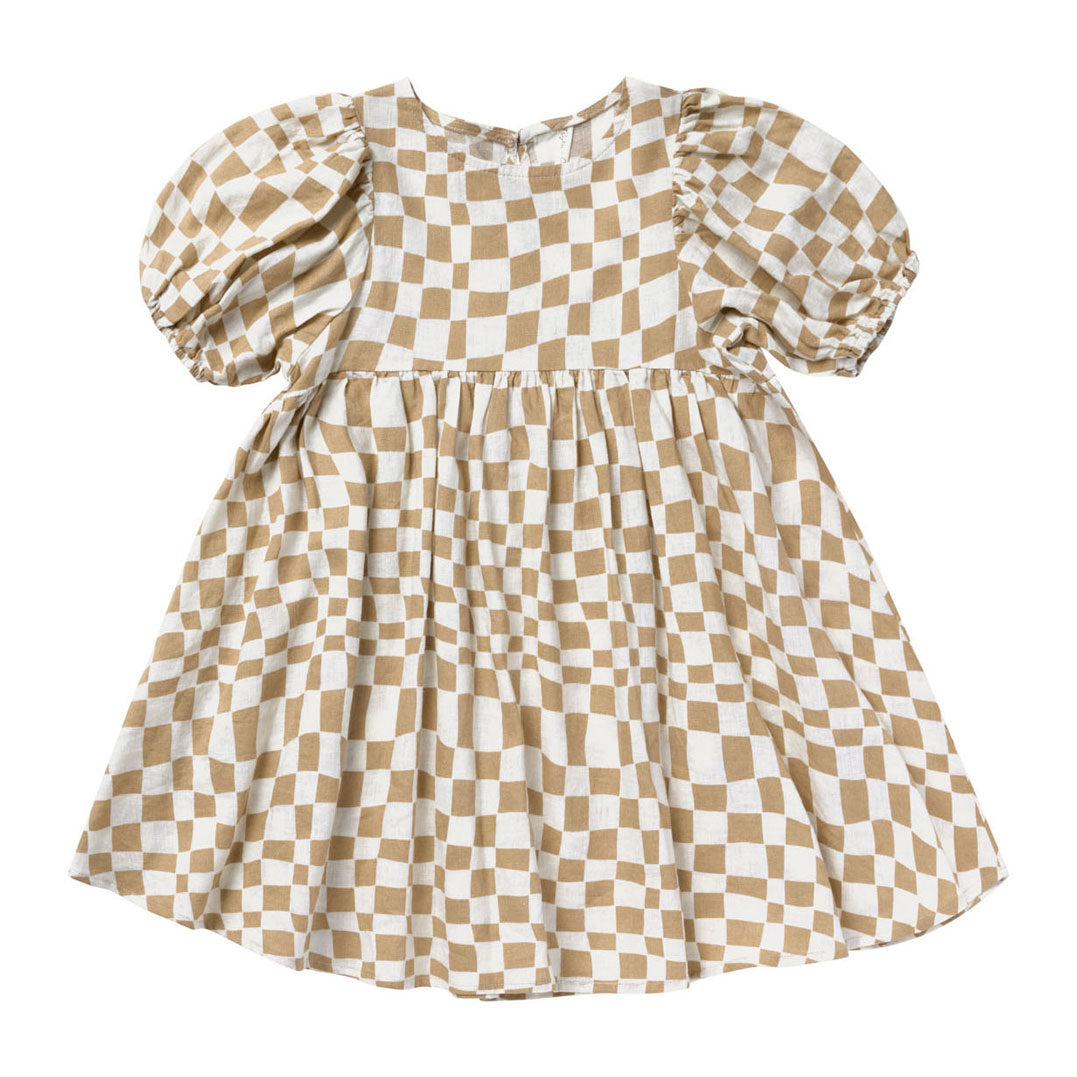 Rylee and Cru Sand Checker Marley Dress