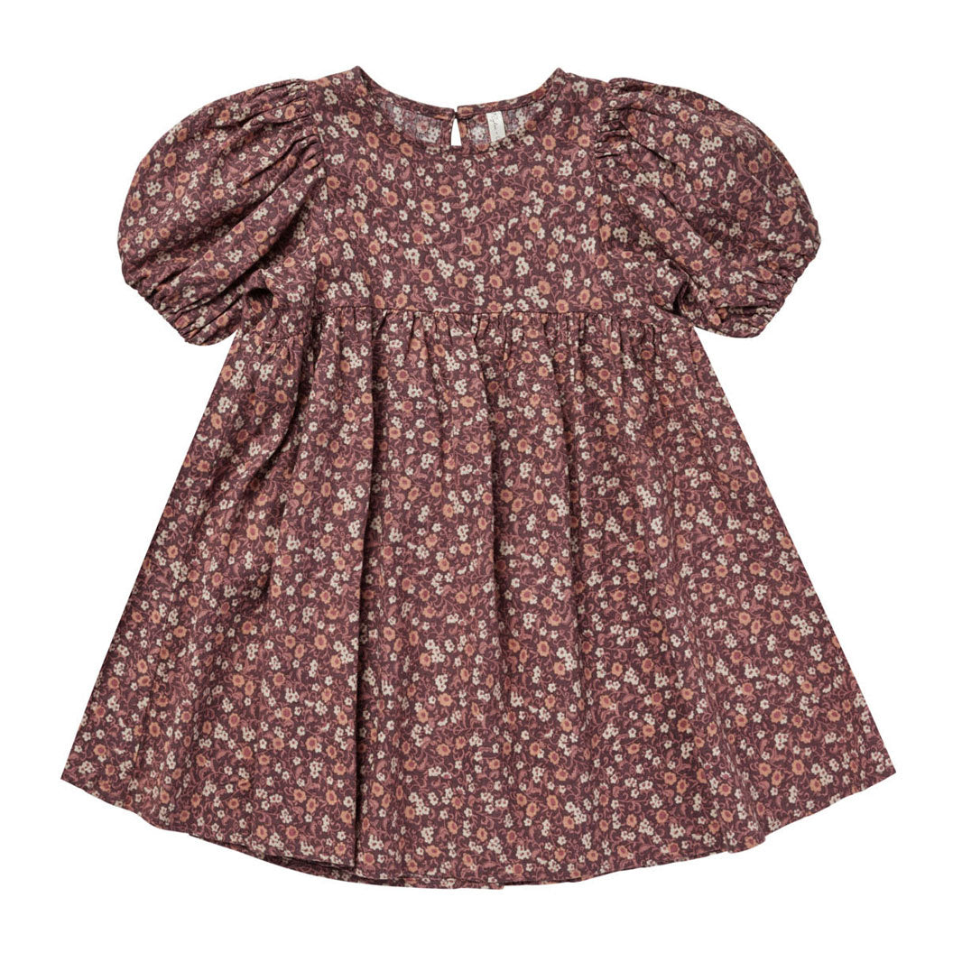 Rylee and Cru Plum Floral Marley Dress
