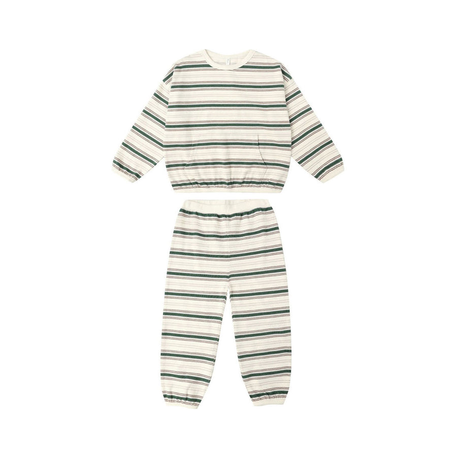 Rylee and Cru Stone Retro Stripe Relaxed Set