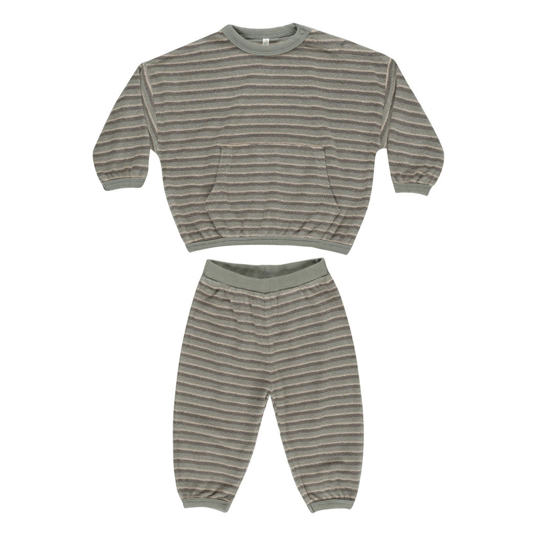Rylee and Cru Retro Stripe Relaxed Baby Set