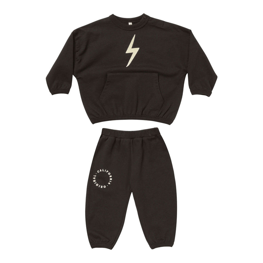 Rylee and Cru Black Relaxed Set