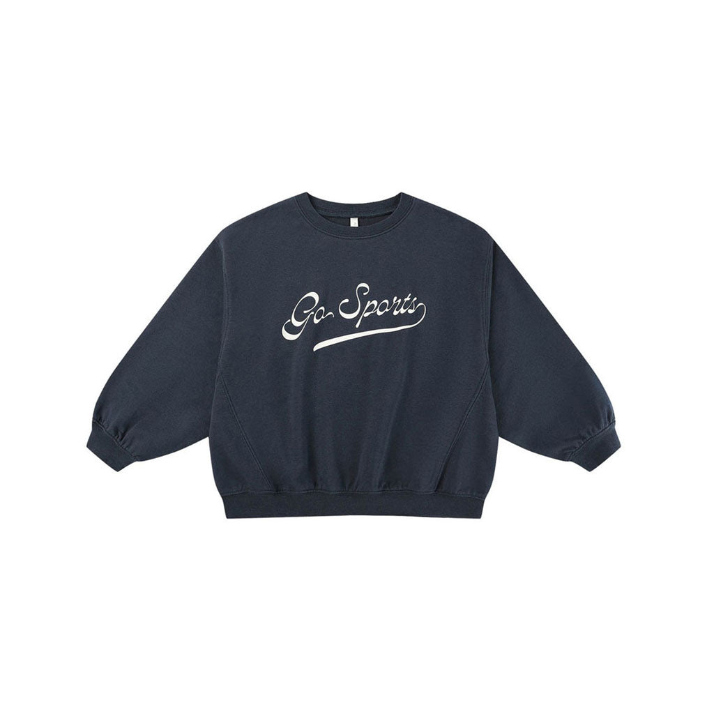 Rylee and Cru Navy Go Sports Oversized Sweatshirt