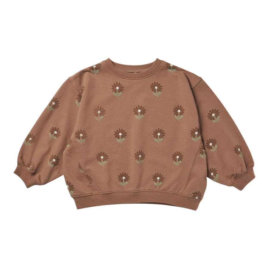 Rylee and Cru Sunflower Oversized Crew Sweatshirt